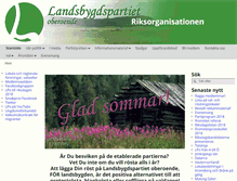 Tablet Screenshot of landsbygdspartiet.org